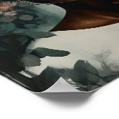 花頭芸術ポスター付きプリント ポスター (角)