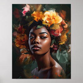 花頭芸術ポスター付きプリント ポスター