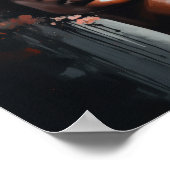 花頭芸術ポスター付きプリント ポスター (角)