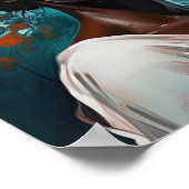 花頭芸術ポスター付きプリント ポスター (角)