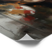 花頭芸術ポスター付きプリント ポスター (角)