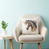 花顔付き馬リース クッション (椅子)