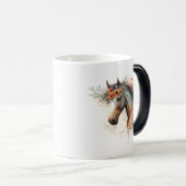 花顔付き馬リース モーフィングマグカップ (正面右)