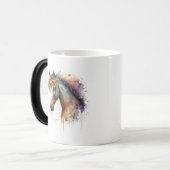 花顔付き馬リース モーフィングマグカップ (正面左)