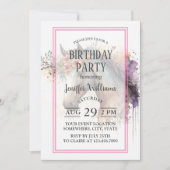 花顔付き馬リース 招待状 (正面)