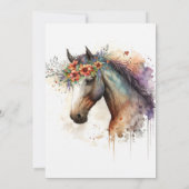 花顔付き馬リース 招待状 (裏面)