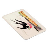 花飛んでいるを持つ鳥 マグネット (右側)