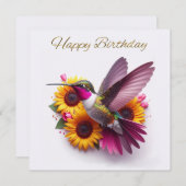 花飛んでいるハッピーバースデー (正面/裏面)