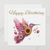 花飛んでいるハッピーバースデー (正面/裏面)