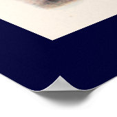 花飛んでいる付き鳥 ポスター (角)