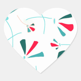 花飛んでいる組成ハート ハートシール