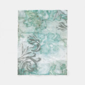 花飾りを施さないフラワースプレーIII フリースブランケット (正面)