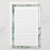 花飾りを施さないフラワースプレーIII 便箋 (正面/裏面)