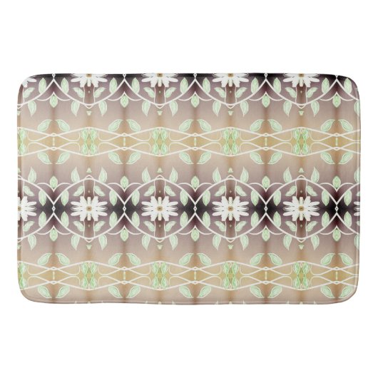 花飾りデザイン バスマット (正面)