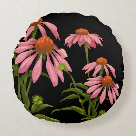 花飾り装飾用クッション ラウンドクッション (正面)