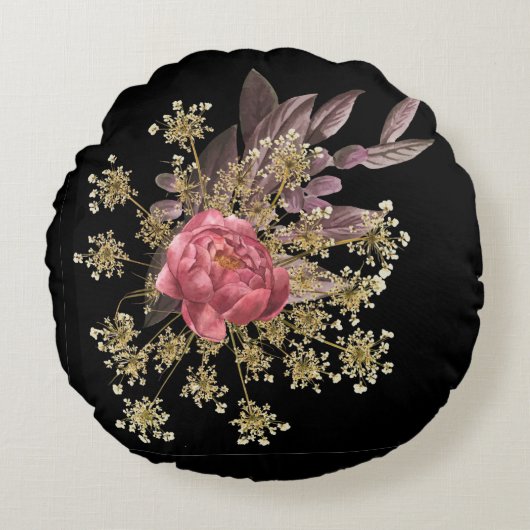 花飾り装飾用クッション ラウンドクッション (正面)
