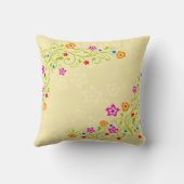 花飾り1枕 クッション (裏面)