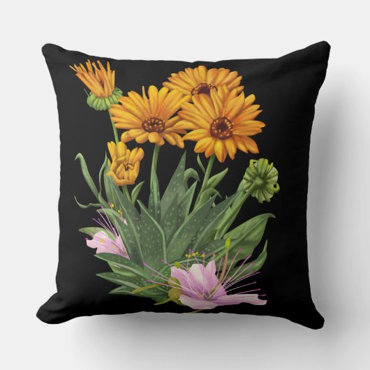 花飾り クッション (正面)