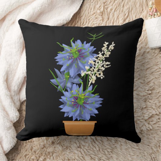 花飾り クッション (ブランケット)