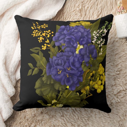 花飾り クッション (ブランケット)