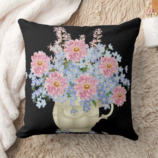 花飾り クッション (ブランケット)