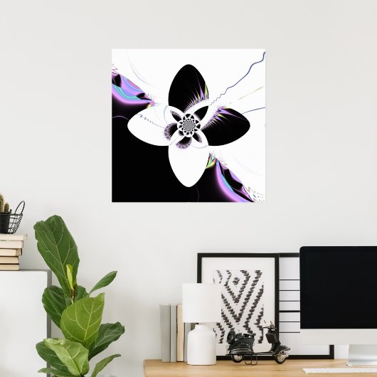 花飾り ポスター (ホームオフィス)