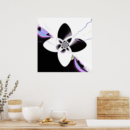 花飾り ポスター (キッチン)