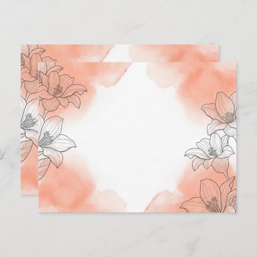 花飾り ポストカード (正面/裏面)