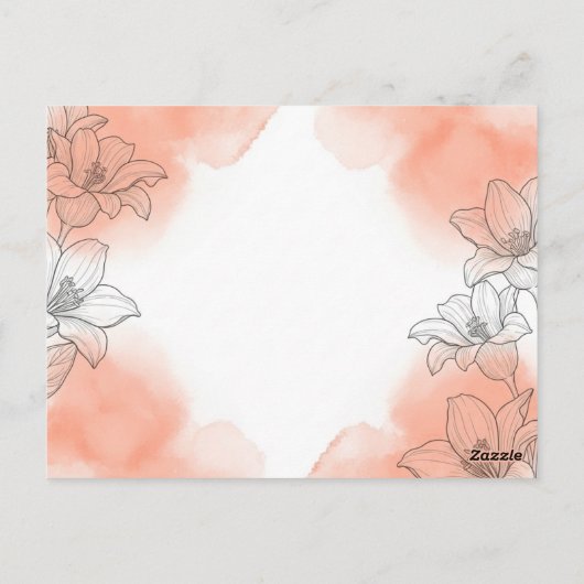 花飾り ポストカード (裏面)