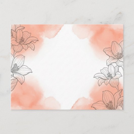 花飾り ポストカード (正面)