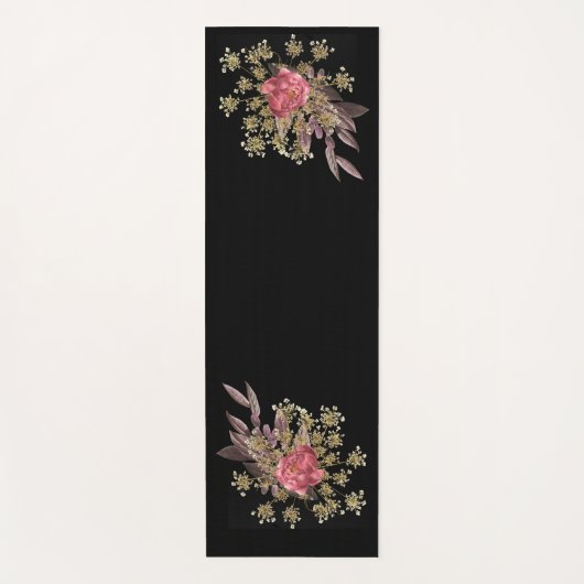 花飾り ヨガマット (正面)