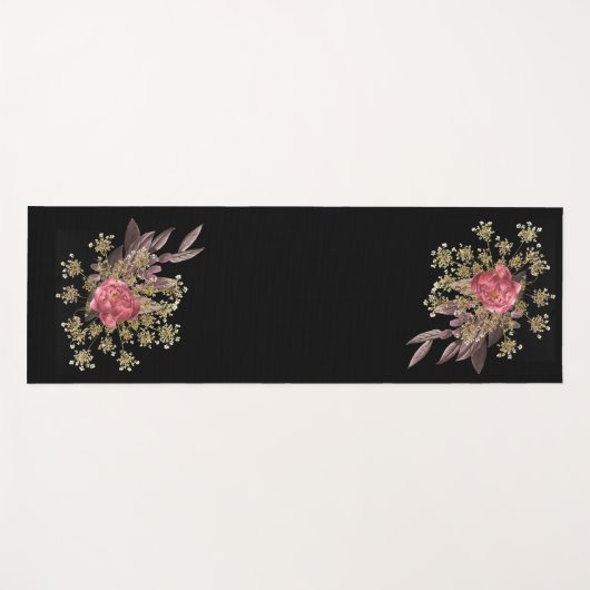 花飾り ヨガマット (正面(横))