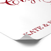 花飾り – 葉巻バー-結婚の看板ポスター ポスター (角)