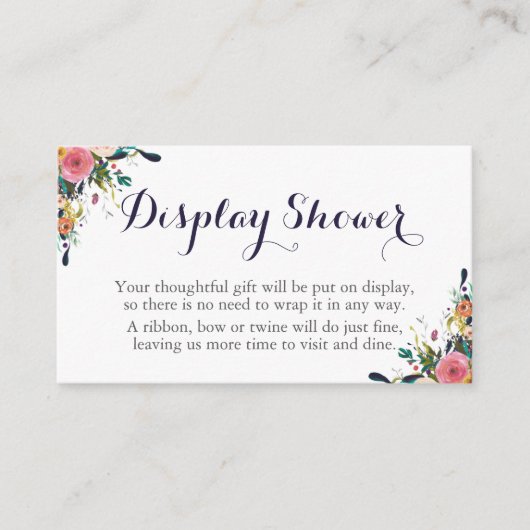 花飾カラフルりシャワーインサートカード エンクロージャーカード (正面)