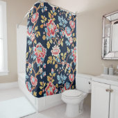 花飾柄の浴室 シャワーカーテン (インサイチュ)