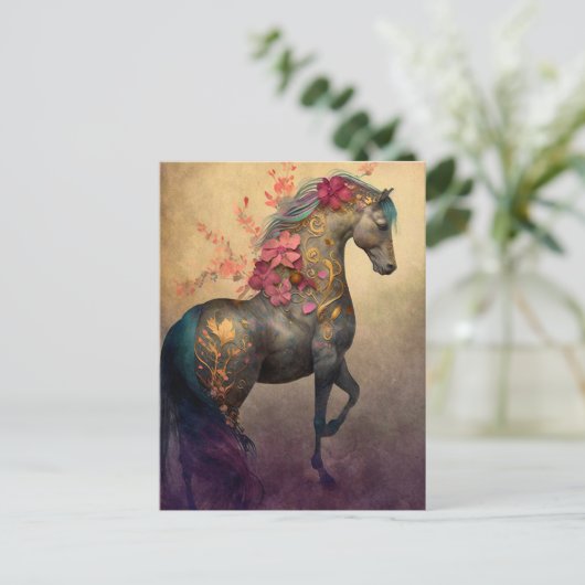 花馬はがき ポストカード (スタンド正面)