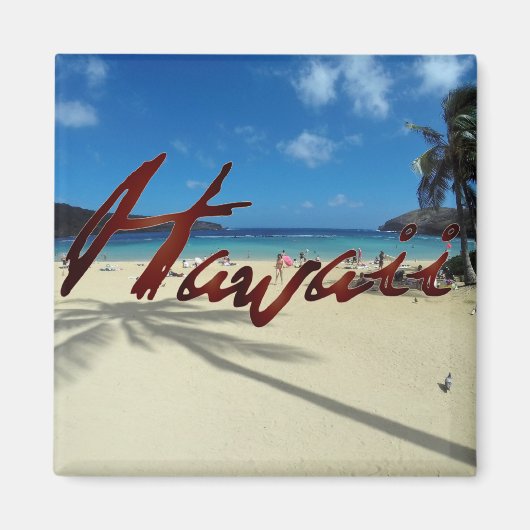 花馬湾オアフハワイ マグネット (正面)