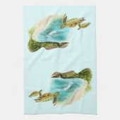 花馬湾グリーンウミガメ島 キッチンタオル (縦)