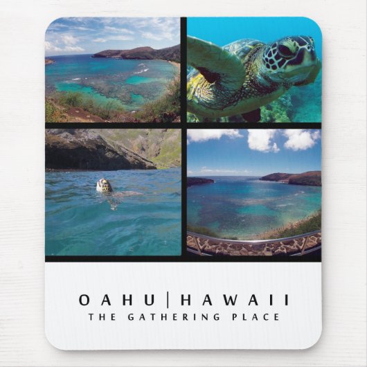 花馬湾ハワイ – オアフ島 マウスパッド (正面)