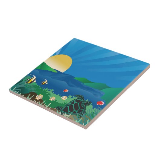 花馬湾ハワイ タイル (側面)