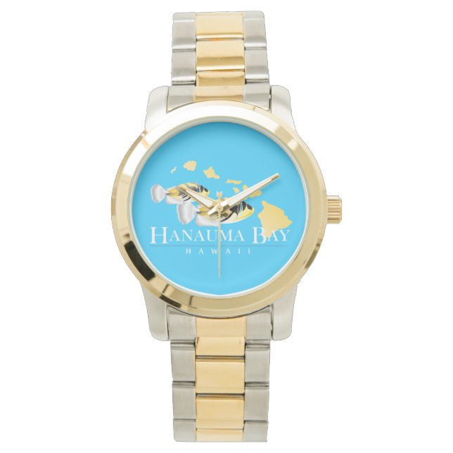 花馬湾ハワイ – フムフムヌクヌクアプア 腕時計 (正面)