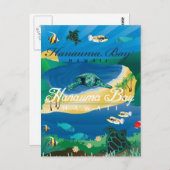 花馬湾ハワイ ポストカード (正面/裏面)