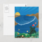 花馬湾ハワイ ポストカード (正面/裏面)