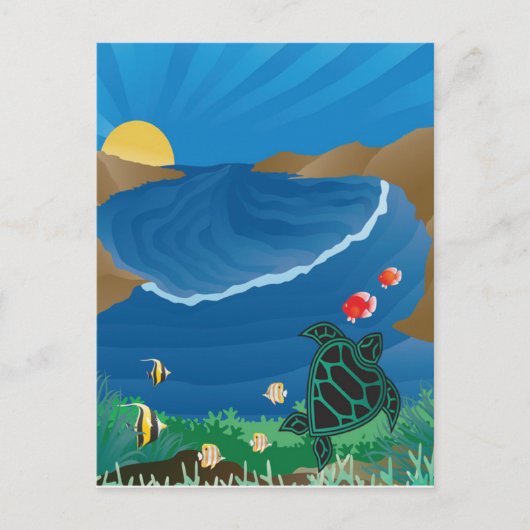 花馬湾ハワイ ポストカード (正面)