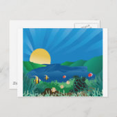 花馬湾ハワイ ポストカード (正面/裏面)