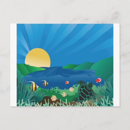 花馬湾ハワイ ポストカード (正面)