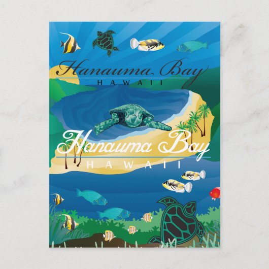 花馬湾ハワイ ポストカード (正面)