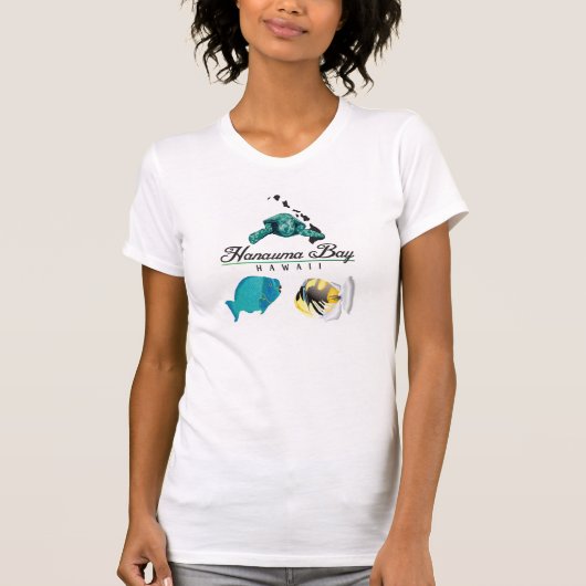 花馬湾ハワイ Tシャツ (正面)