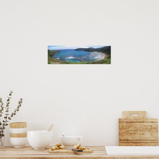 花馬湾、オアフ ポスター (キッチン)