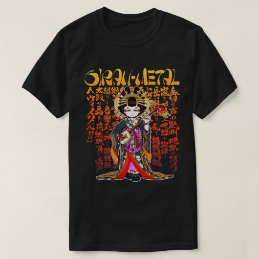 花魁メタル OIRAN-METAL Tシャツ (デザイン正面)